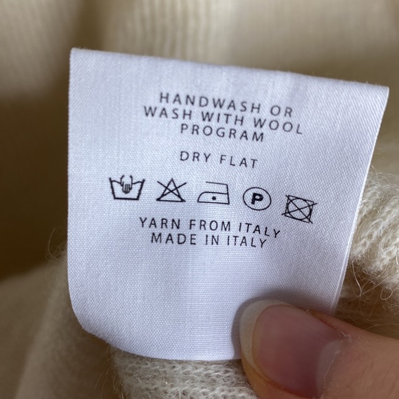 Samuji Maeve alpaca mohair born sweater Mokka in Ecru size S - Picture 9 of 11